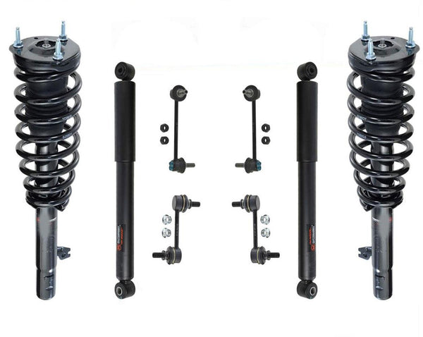 Front Complete Struts Rear Shock & Front & Rear Links for Mazda 6 V6 3.7L 09-13