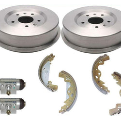 Rear Brake Drum Drums Shoes Wheel Cylinder Kit 2002-2005 Land Rover Freelander