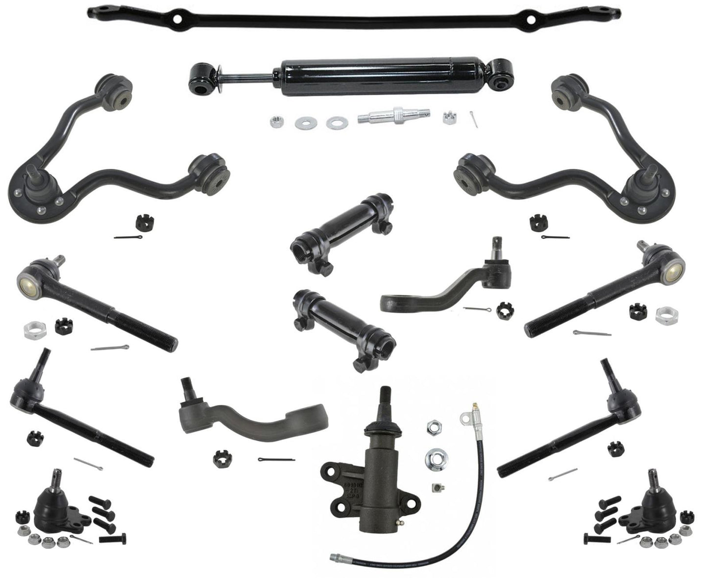 15Pc Master Steering Chassis Kit for Chevrolet Tahoe 96-00 4 Wheel Drive