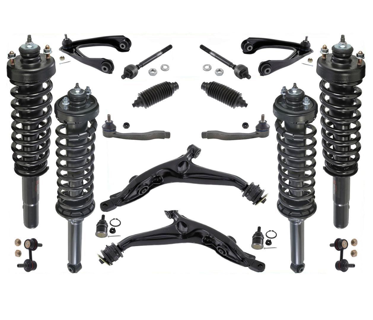 Front & Rear Struts Control Arms Tie Rods Links 18 Pcs for Honda CR-V 1997-2001
