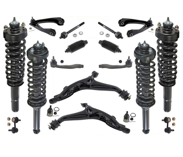 Front & Rear Struts Control Arms Tie Rods Links 18 Pcs for Honda CR-V 1997-2001