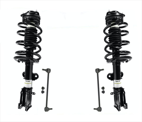 Soportes de resorte helicoidal del puntal delantero para Dodge Grand Caravan 08-19 Enlaces de barra estabilizadora 4 piezas