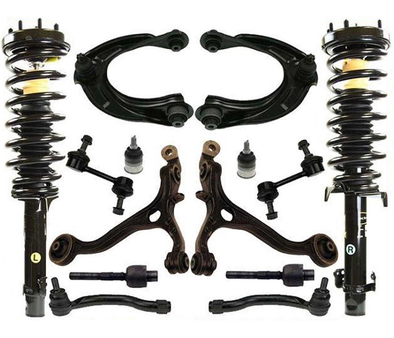 Front Spring Struts Control Arms Tie Rods Ball Joints For Accord 2.4L 14Pc
