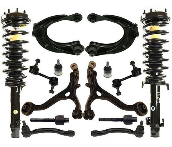 Brazos de control de puntales de resorte delanteros, varillas de amarre, juntas esféricas para Accord 2.4L, 14 piezas