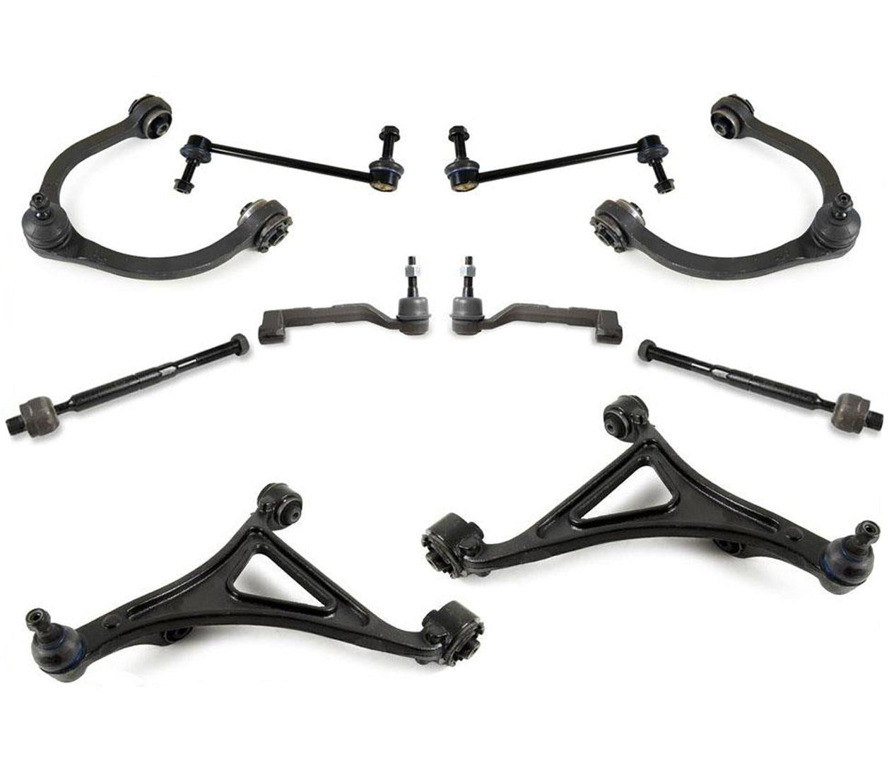 Kit de 10 piezas de chasis de brazos de control delanteros para Chrysler 300C con tracción total 2005-2010