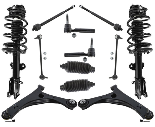 Para Dodge Grand Caravan 08-2010 Kit de chasis de brazos de control inferiores izquierdo y derecho, 12 piezas