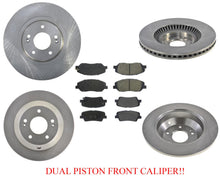 Pastillas de rotores de freno de disco para pinza delantera de doble pistón Hyundai Santa Fe XL W 17-19