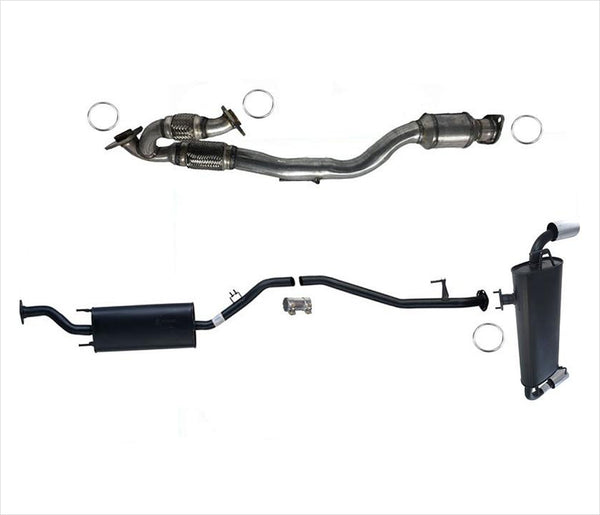 Resonador medio convertidor trasero y silenciador con puntas para Nissan Murano 2009-2012