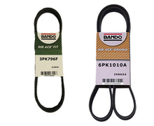 2- Belts Main Serpentine & Water Pump Fits For 2016-2019 KIA Optima 2.0L 2.4L