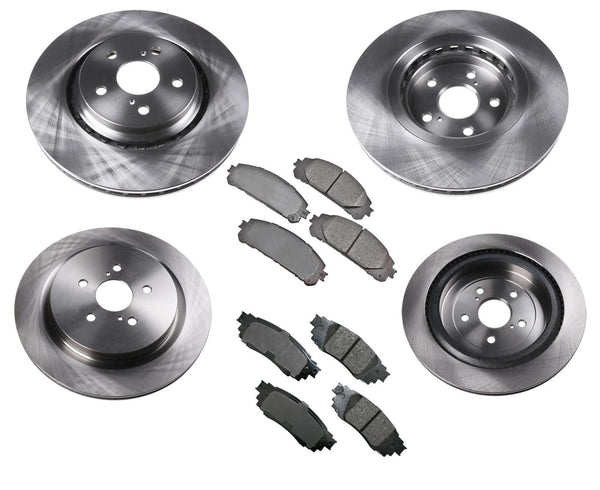 Rotores de freno de disco delantero y trasero con almohadillas de cerámica para Lexus RX350 2016-2020, 6 piezas