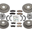Front Rear Rotors Pads Rear Wheel Hubs for Nissan 05-12 Pathfinder / No Armada