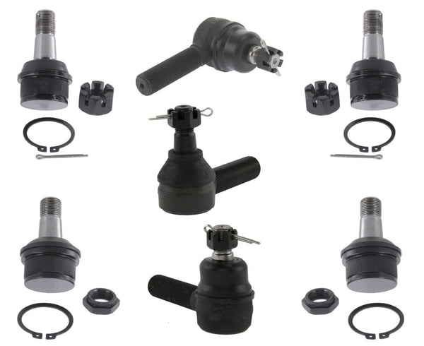 for 72-86 Jeep CJ5 CJ7 CJ8 3 Outer Tie Rod Rods End Short Tie Rods 4 Ball Joints