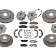 Hub Bearings Rotors Pads 4 Wheel Drive 05-12 for Nissan Pathfinder / No Armada