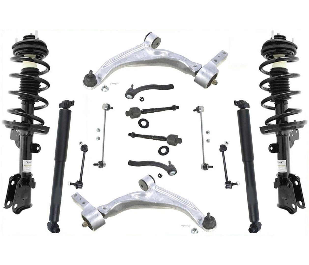 Front Struts & Shocks Control Arms Tie Rods & Links For Honda Pilot 09-15 14Pcs
