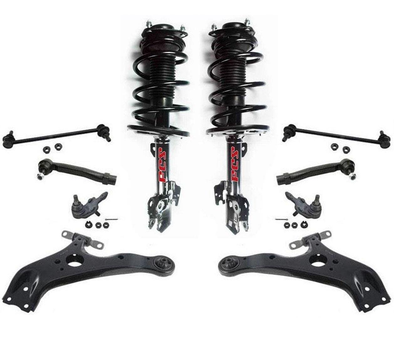 Front Struts Control Arms Tie Rods & Links For Sienna All Wheel Drive 2011-2020