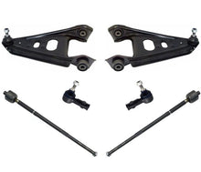 Fits For 08-2013 Smart ForTwo (2) Control Arms Tie Rods Ball Joints 6Pc Kit