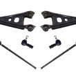 Fits For 08-2013 Smart ForTwo (2) Control Arms Tie Rods Ball Joints 6Pc Kit