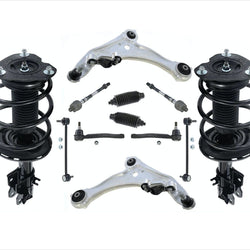 Front Complete Struts Control Arms Tie Rods 12 Pcs For Nissan Maxima 2009-2014