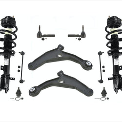 Front Struts Control Arms Ball Joints Tie Rods Links for Journey V6 2009-2019