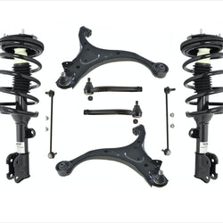 Front Struts Control Arms Tie Rods Links For 07-09 Santa Fe Automatic Trans