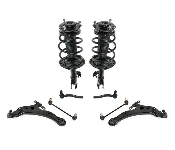 8 brazos de control Kt BJ puntales de resorte helicoidales completos para Toyota Camry SE 3.5 07-11
