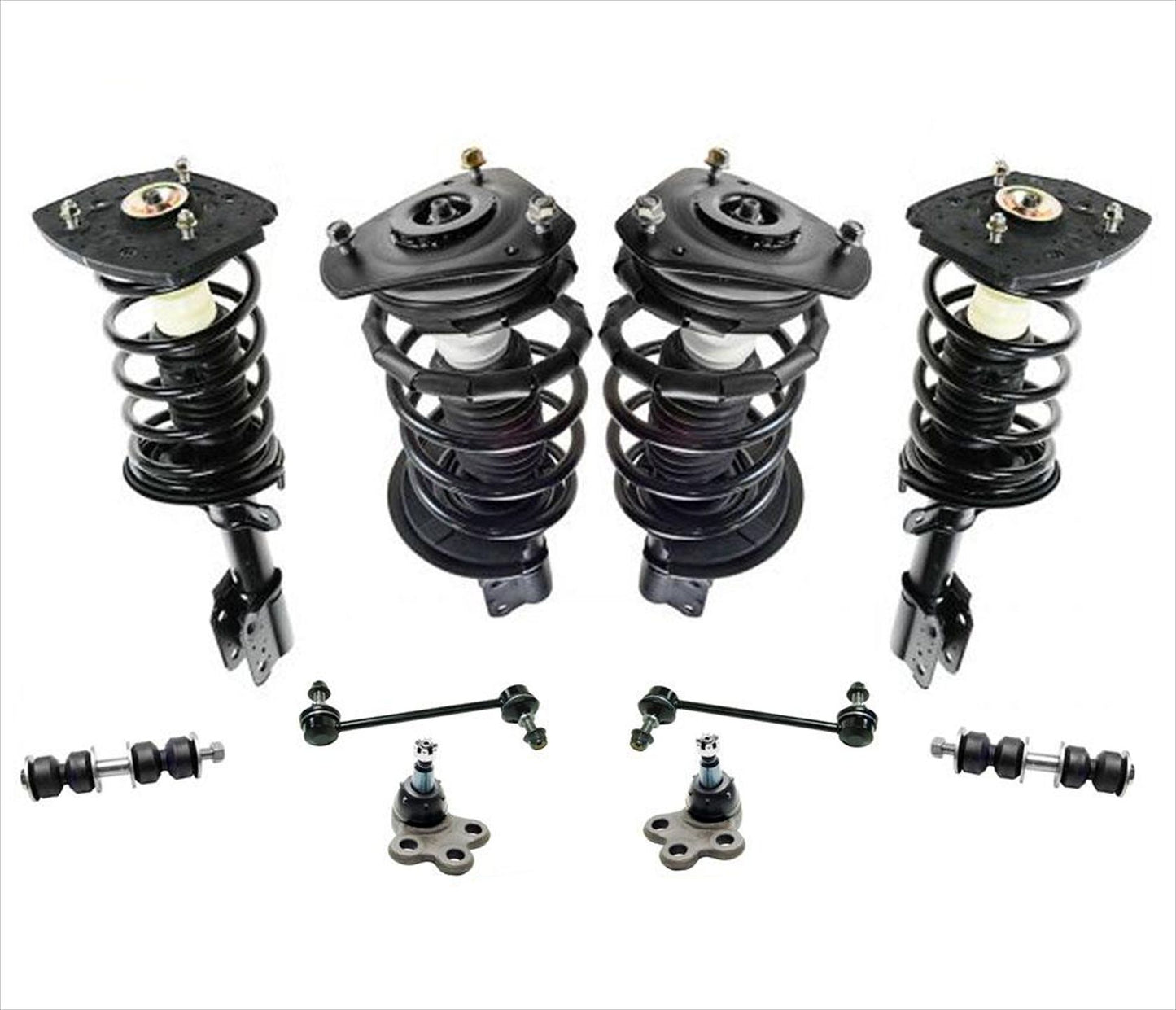 10 puntales de resorte helicoidales completos Ft Rr 100% nuevos para Chevy Monte Carlo 00-07