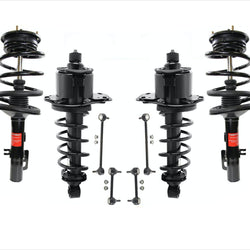 Front & Rear Complete Struts & F+R Links for 05-07 Five Hundred All Wheel Drive