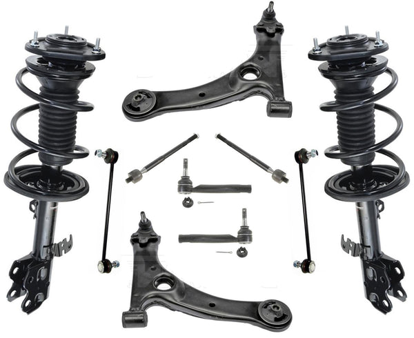 Brazos de control de puntales delanteros completos, rótulas, 10 piezas, para Toyota Prius 04-2009