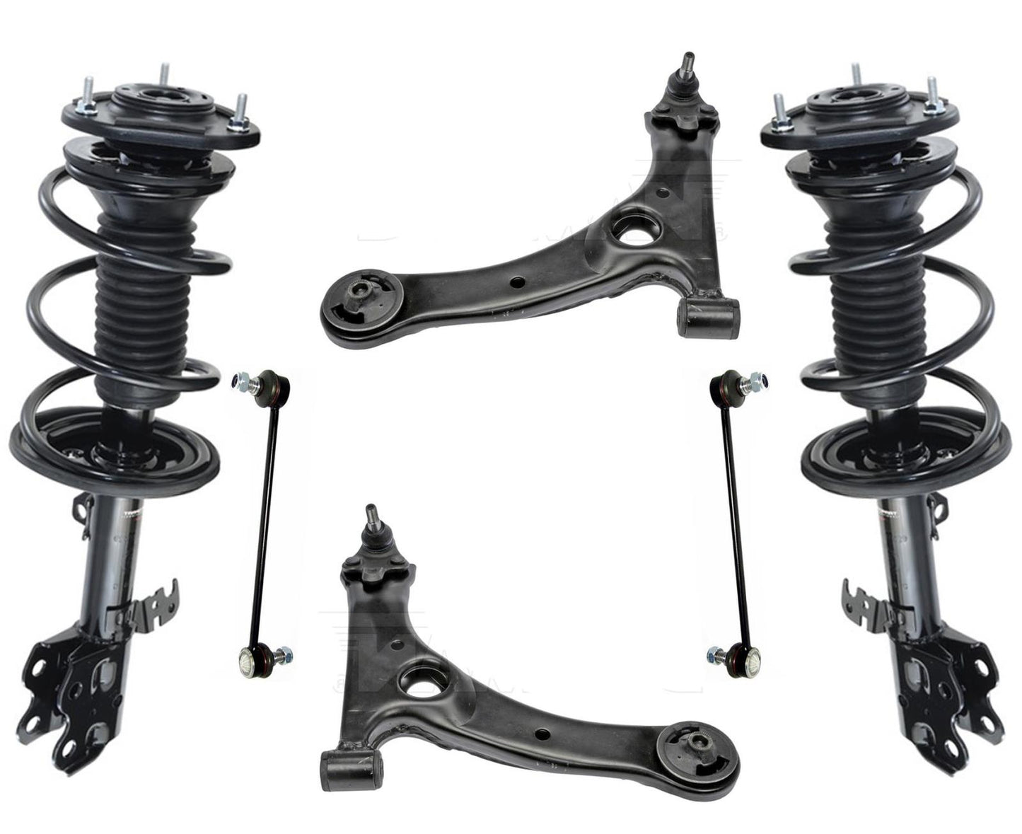 Front Complete Struts Control Arms Ball Joints Links For Toyota Prius 2004-2009