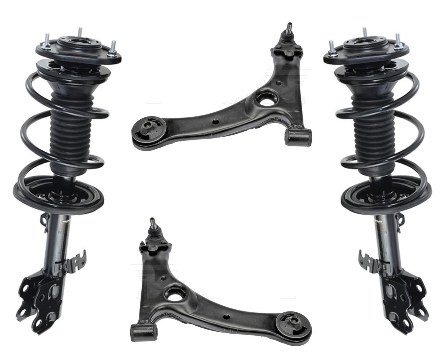 Puntales delanteros completos, brazos de control inferiores y rótulas para Toyota Prius 04-09