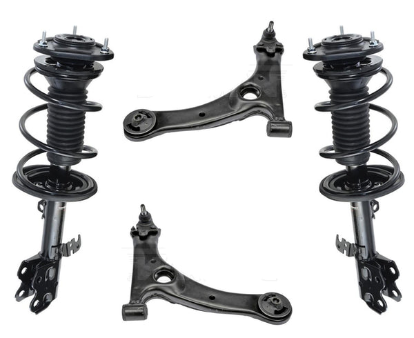 Front Complete Struts & Lower Control Arms & Ball Joints For Toyota Prius 04-08