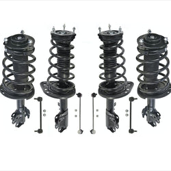 Front & Rear Complete Struts & F+R Links for Toyota Camry 3.5L SE Models 07-11