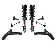 Control Arms Tie Rods Complete Coil Spring Struts For 2011-2015 Ford Fiesta 8pc