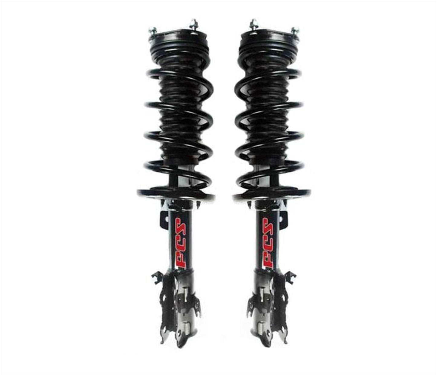 (2) 100% New FRONT Complete Coil Spring Struts for 2011-2016 Ford Fiesta