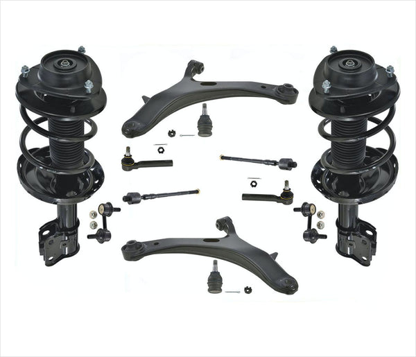 Brazos de control de puntales delanteros, rótulas, enlaces, 10 unidades, aptos para Subaru Legacy 05-09