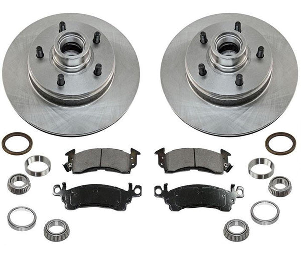 Front Brake Rotor Pads Bearings for Chevrolet Astro Van 85-89 Rear Wheel Drive