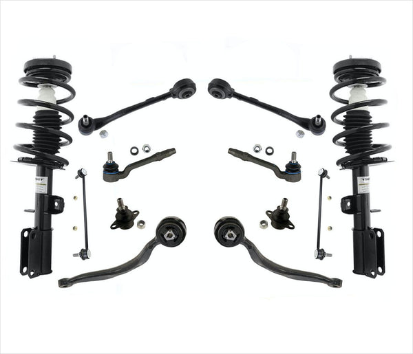 Front Complete Struts Control Arms Tie Rods & Links For 2000-2006 BMW X5