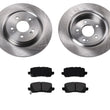 Rear Brake Rotors Brake Pads Fits for 18-2020 Honda Odyssey Van 3pc Kit