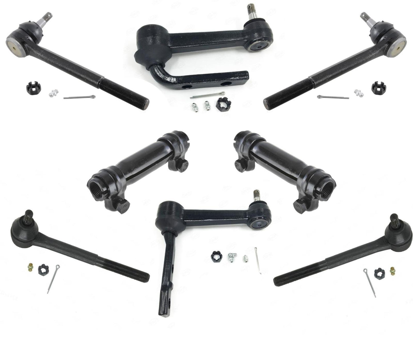 For 1985-2005 Rear Wheel Drive GMC Astro Van Tie Rod Ends Idler Arms 8pc