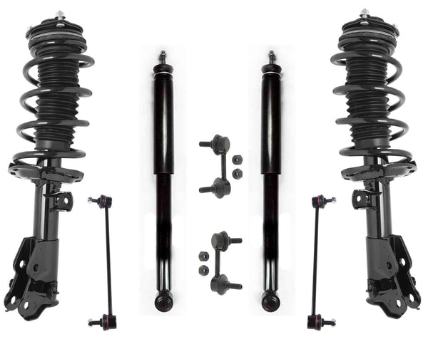 Front Coil Spring Struts & Rr Shocks For 2012 Honda Civic 1.8L 4 Door Sedan