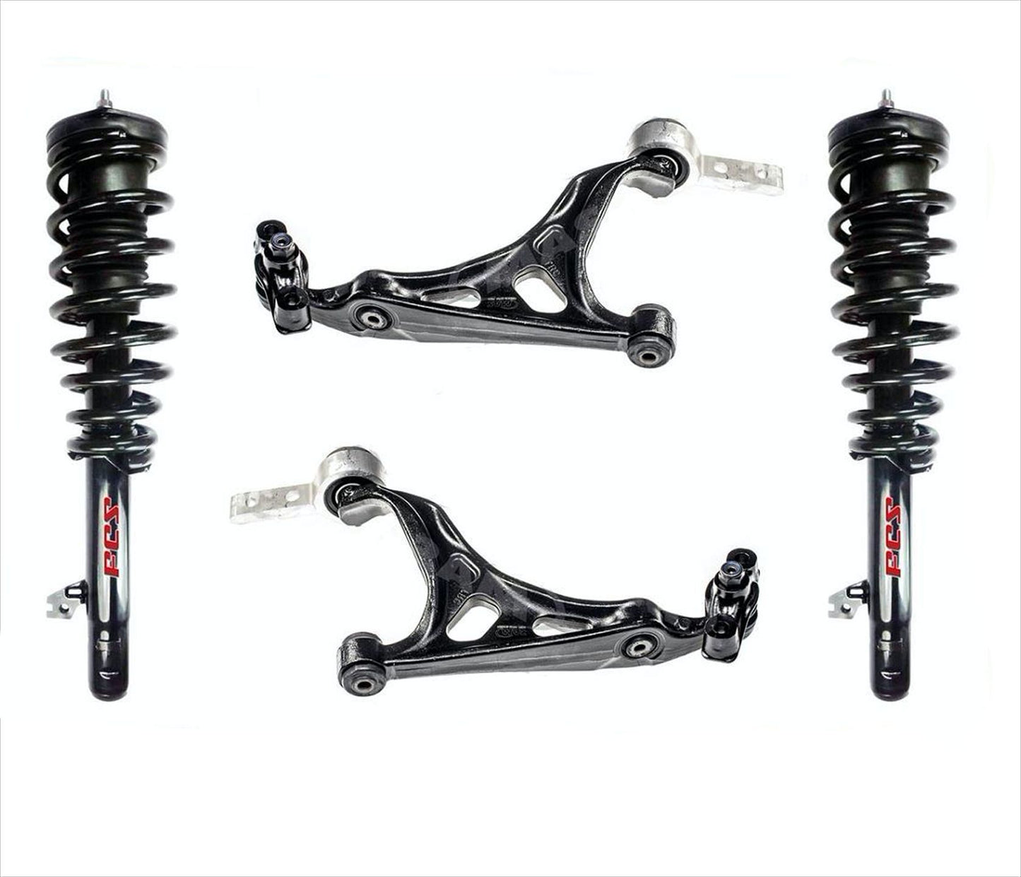Front Coil Spring Struts Mounts & Lower Control Arms For 09-13 Mazda 6 2.5L Auto