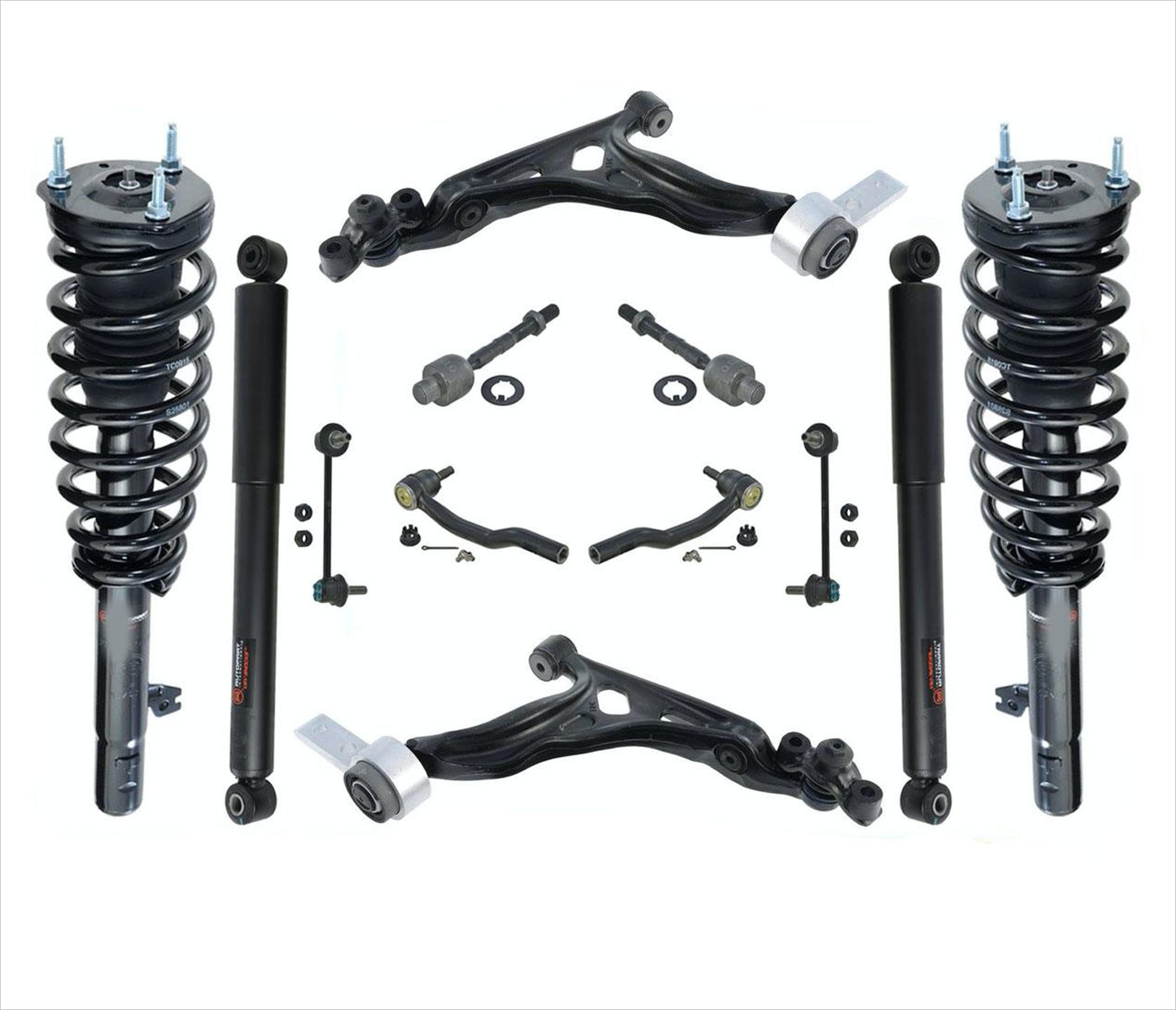 Front Coil Spring Struts & Shocks Lower Control Arms for Mazda 6 3.7L 2009-2013