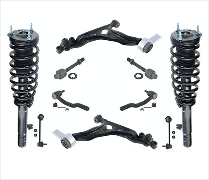 Frt Coil Spring Struts Control Arms Tie Rods Links for Mazda 6 S 3.7L 2009-2013