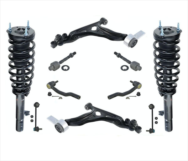 Front Complete Struts Lower Control Arms Tie Rods Links for Mazda 6 3.7L 09-13