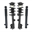 100% New FRONT Complete Coil Spring Struts + Shocks for Hyundai Santa Fe 10-12