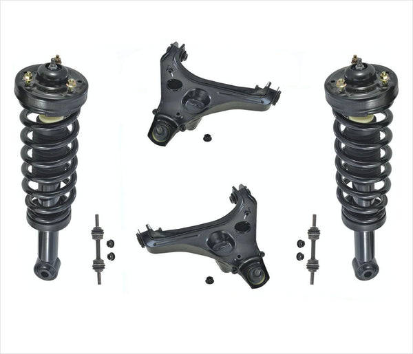 Front Struts Lower Arms & Sway Bar Links For Ford F150 09-13 Rear Wheel Drive