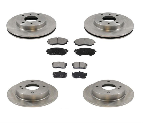 New Front & Rear Rotors & Ceramic Pads for Infiniti G20 1991-1996 6pc Kit