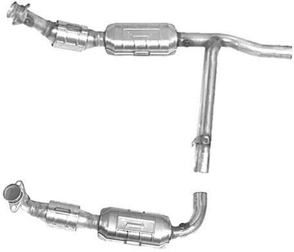 Se adapta al convertidor catalítico de motor Y tubería de tracción trasera 01-02 F150 5.4L