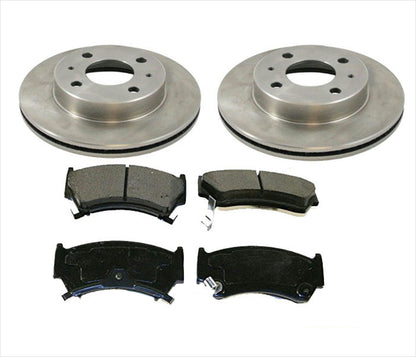 Front Brake Rotors Ceramic Pad for 95-99 Nissan Sentra Base XE / 95-97 200SX 1.6