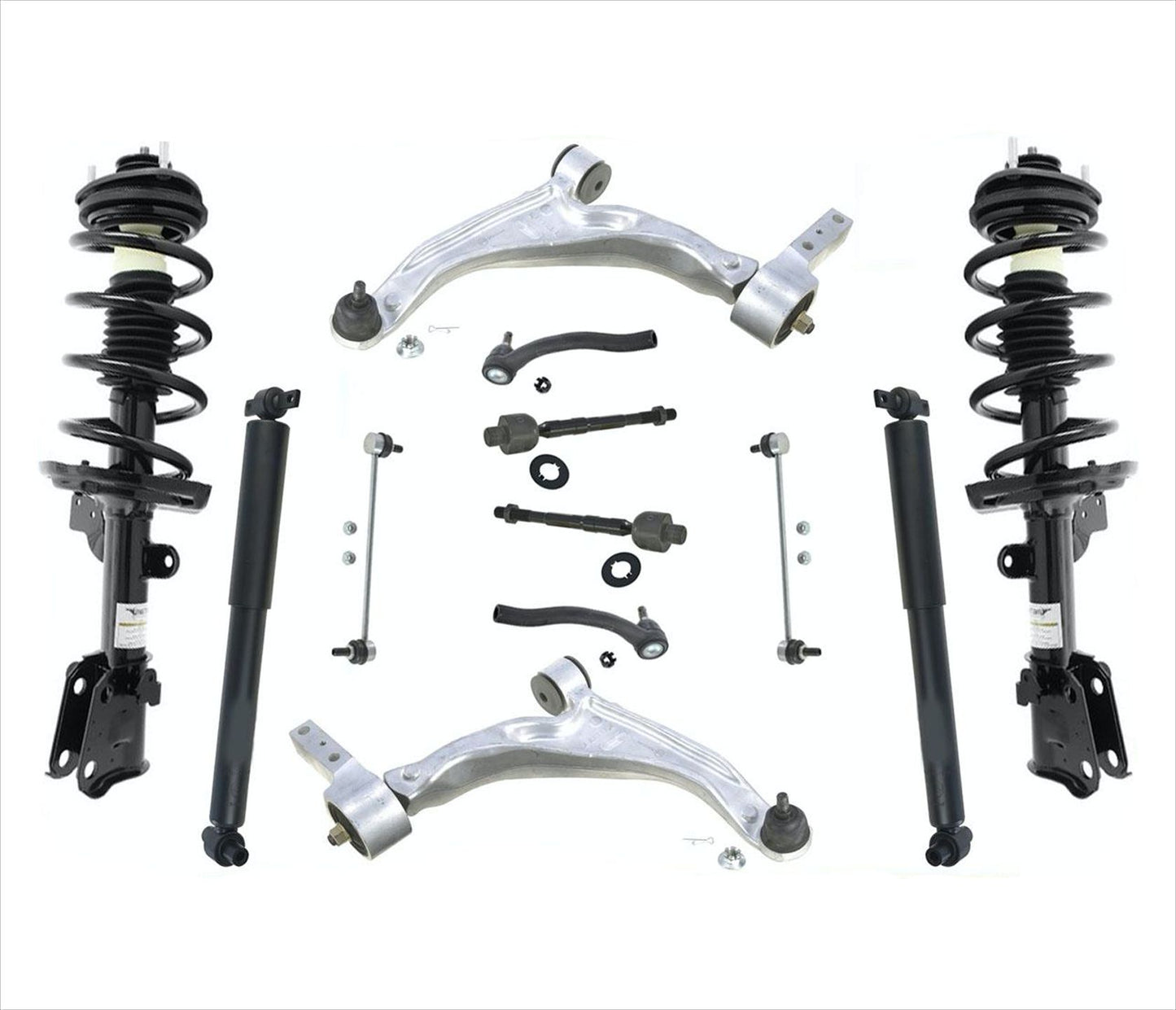 Front Struts & Shocks Control Arms Tie Rods Front Links For Honda Pilot 2009-15